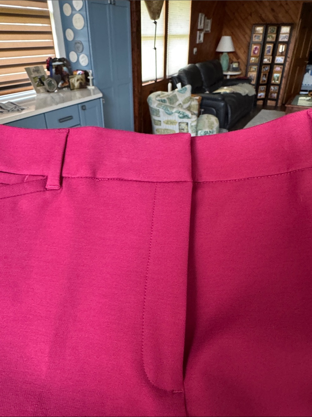 White House Black Market Slim Fit Ankle Pink Dress Trousers - Picture 2 of 6